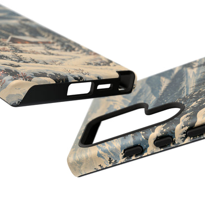 Vintage Winter Cabin Tough Phone Case