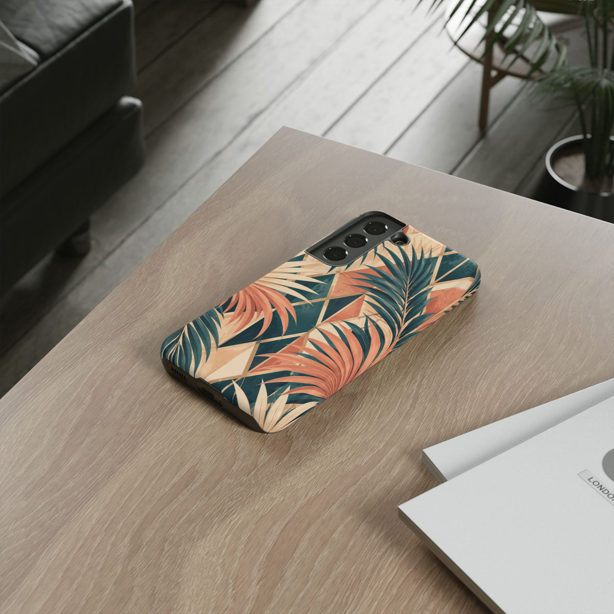 Coral Palm Pavilion Samsung Galaxy Tough Case | art deco