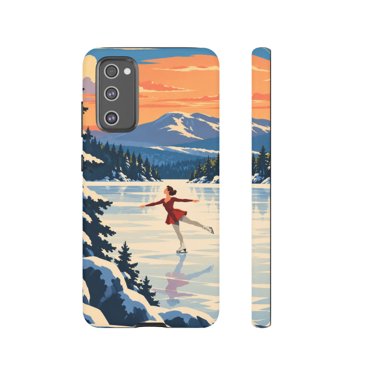 Lake Placid Skater — Winter Glide Samsung Galaxy Tough Case