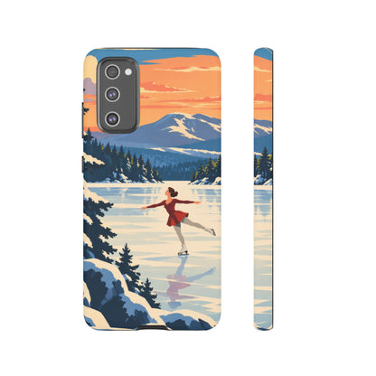 Lake Placid Skater — Winter Glide Samsung Galaxy Tough Case