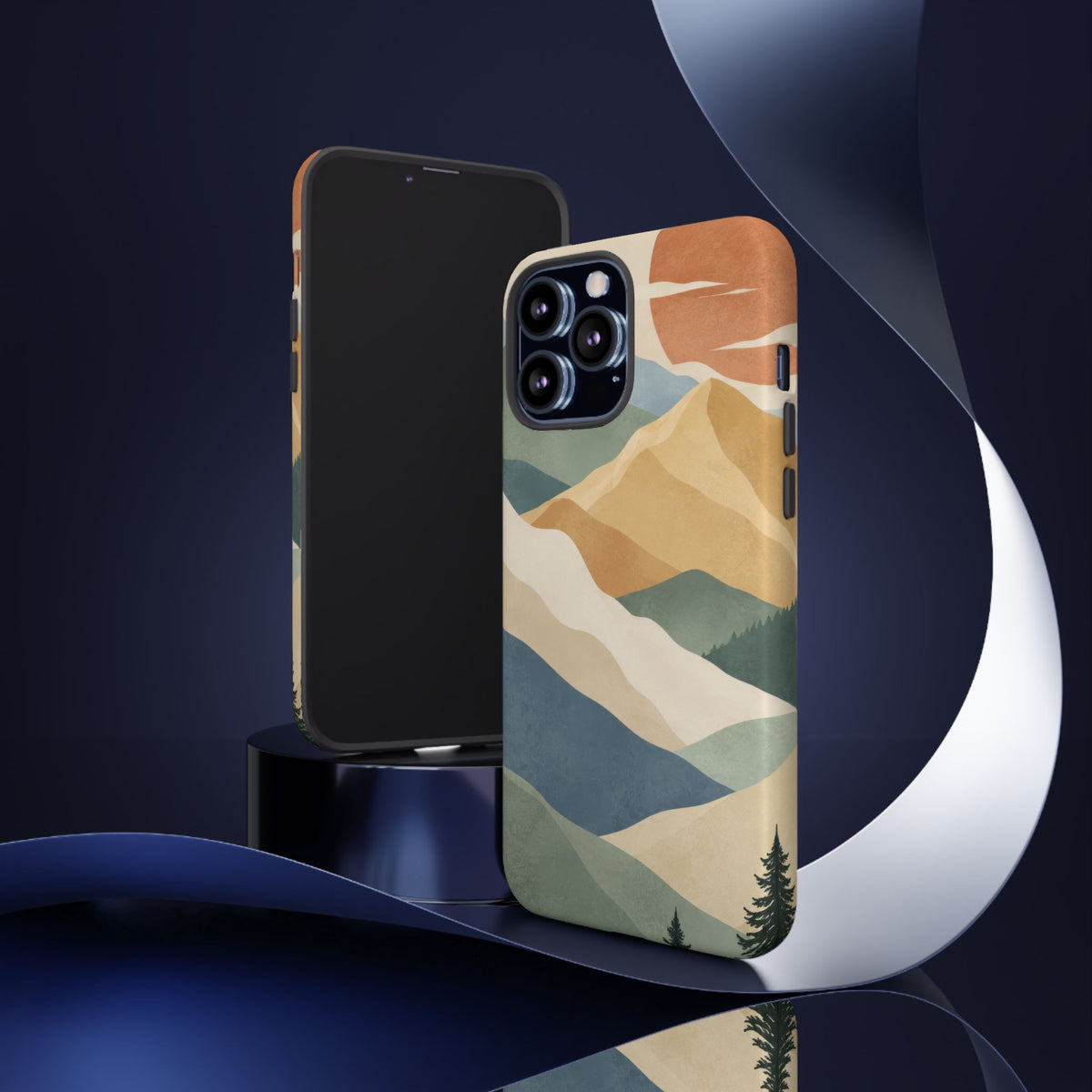 Sage Summit iPhone Tough Case | abstract mountains