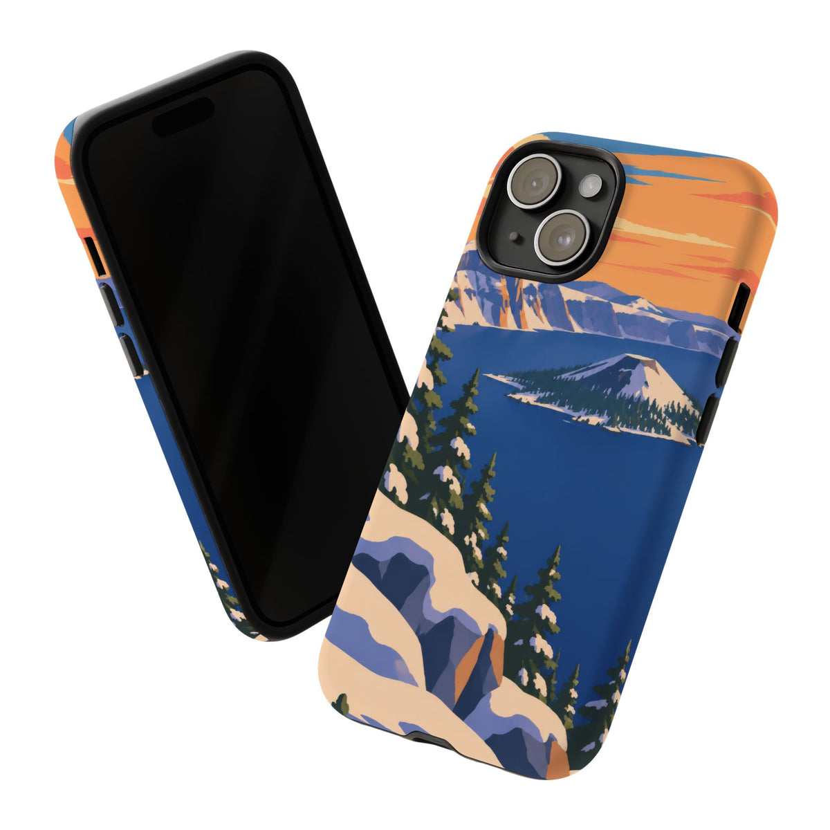 Crater Lake — Winter Caldera iPhone Tough Case