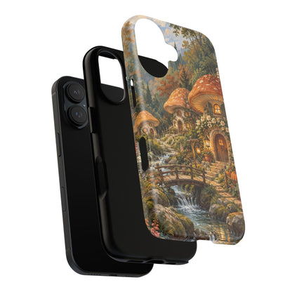 Honeycap Village iPhone Tough Case | Mushroom Village