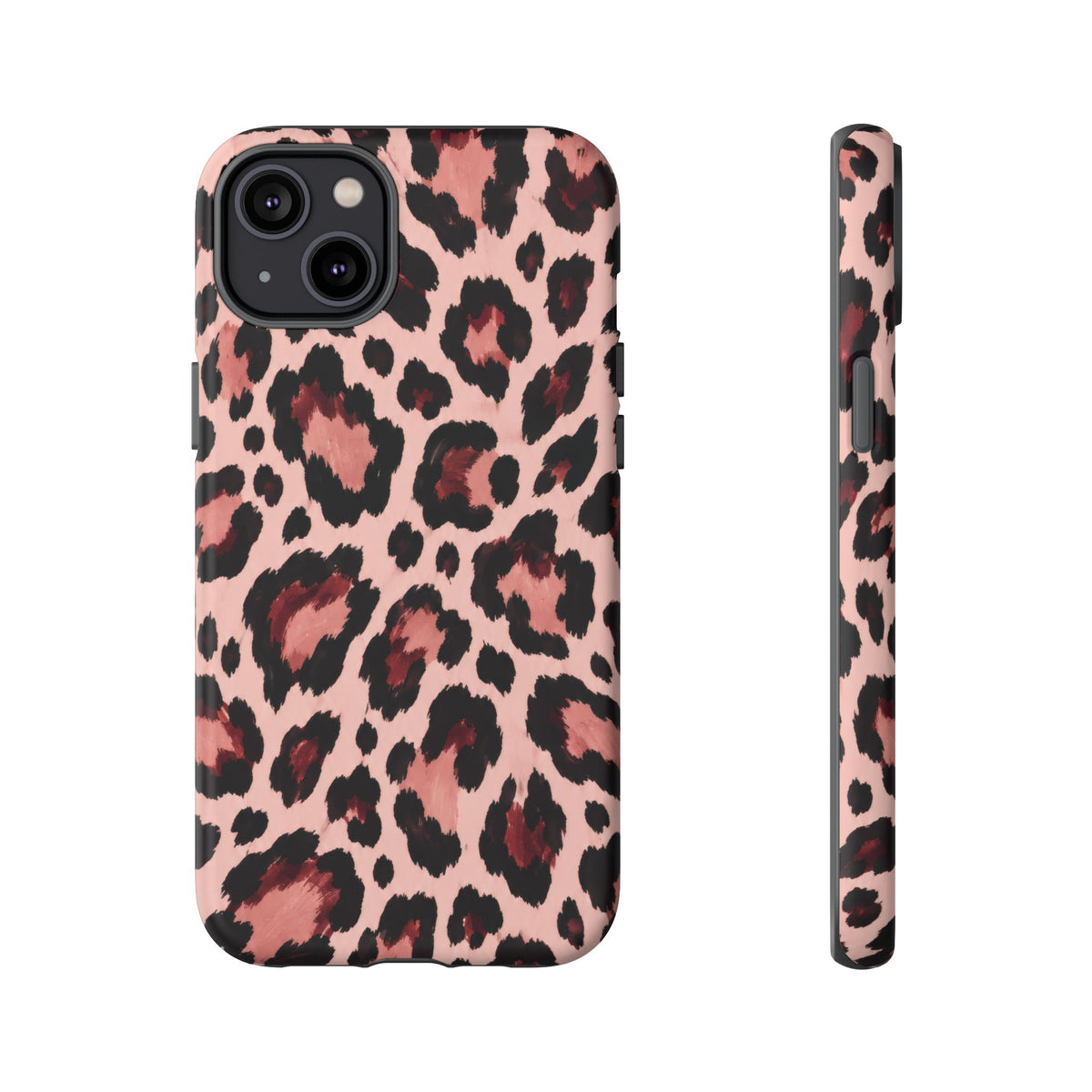 Wild Burgundy iPhone Tough Case | leopard print