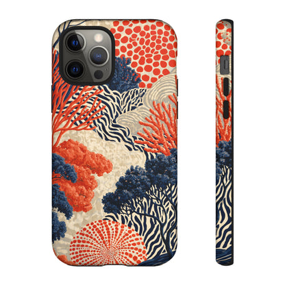 Coral Current iPhone Tough Phone Case
