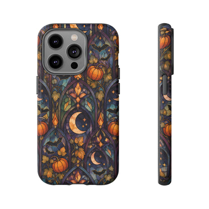 Amber Moon Window iPhone Tough Case | celestial halloween