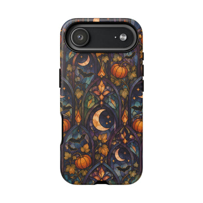 Amber Moon Window iPhone Tough Case | celestial halloween