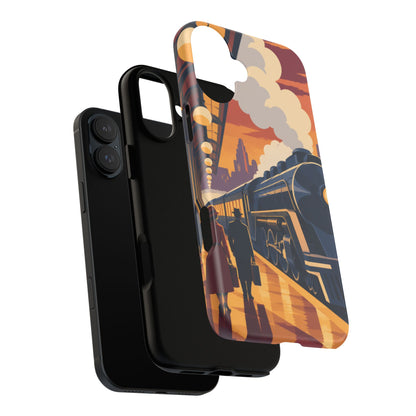 Travel by Train — Night Departure iPhone Tough Case | train travel
