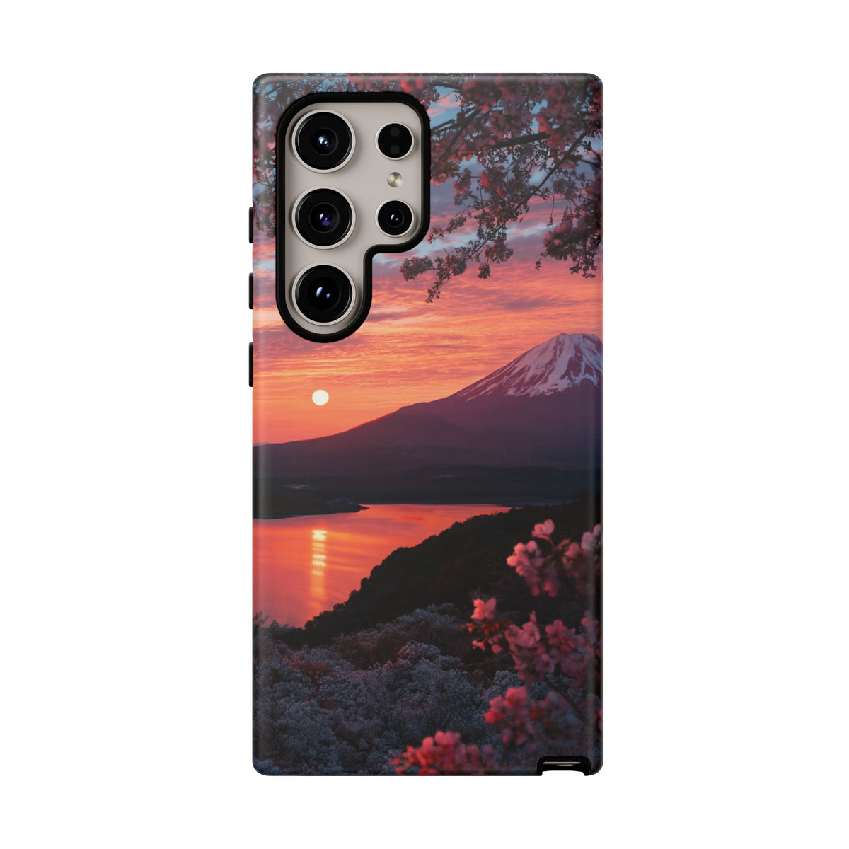 Fuji Moonlit Sakura Samsung Galaxy Tough Phone Case