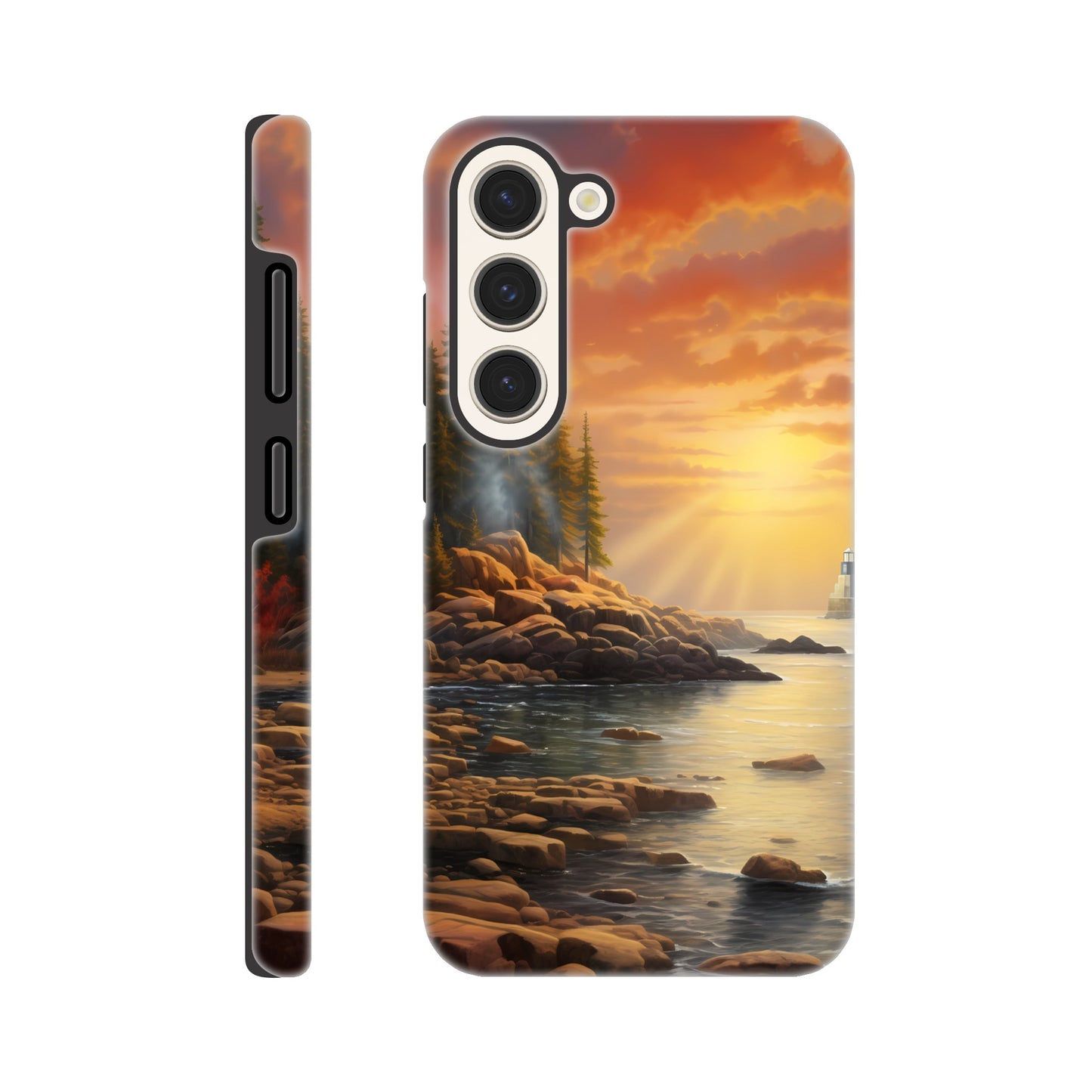 Samsung Case - Acadia Lighthouse Luminance