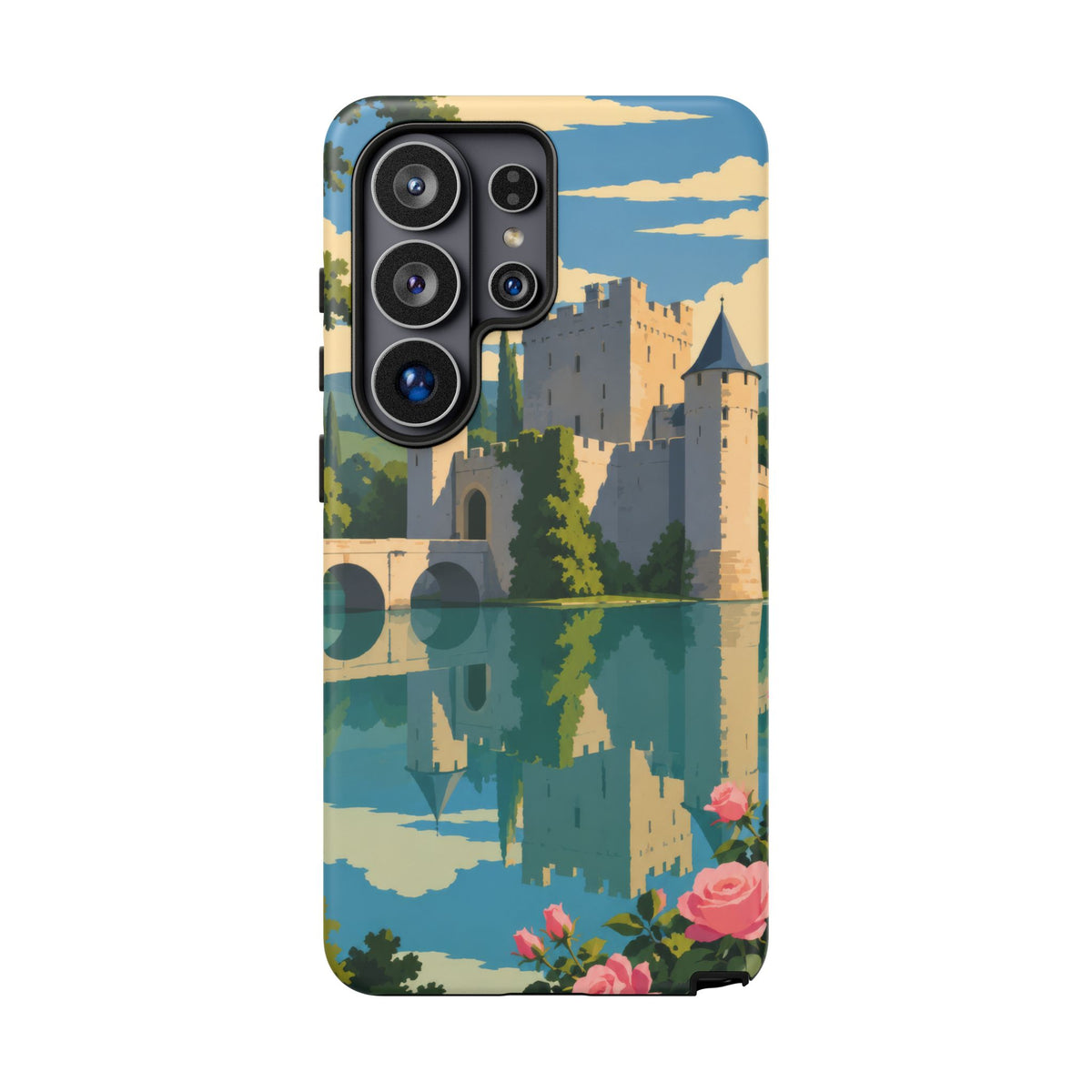 English Castle — Moat and Roses Samsung Galaxy Tough Case