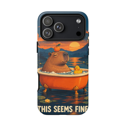Minor Inconvenience iPhone Tough Case | funny capybara