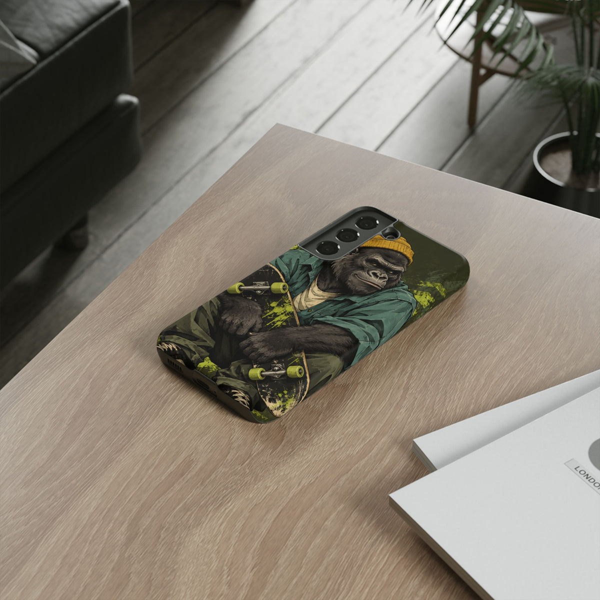 Concrete Jungle Samsung Galaxy Tough Case | Skater Gorilla Illustration