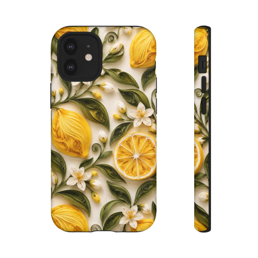 Citrus Conservatory iPhone Tough Case | Lemon Pattern