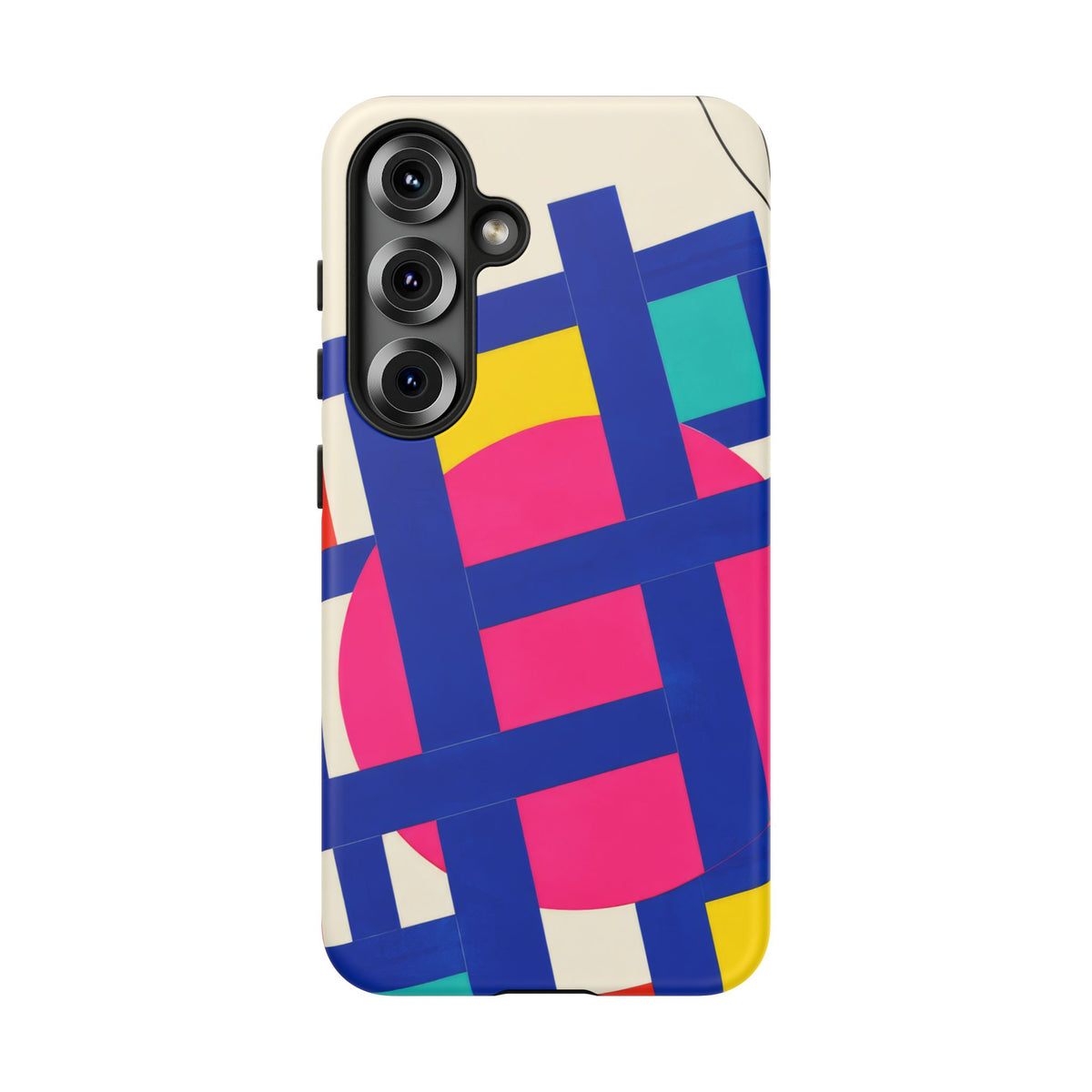 Chromatic Mischief Samsung Galaxy Tough Case | Geometric Color Block Art