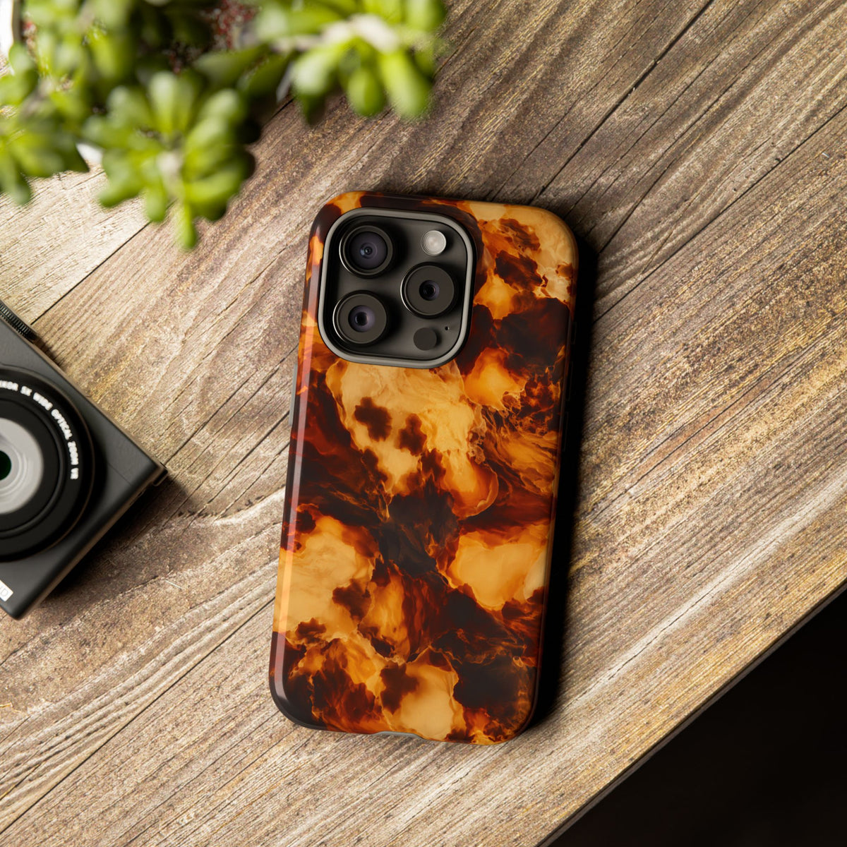 Amber Marble iPhone Tough Case | Amber Mosaic