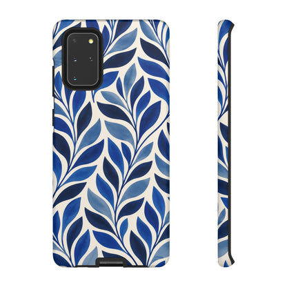 Cobalt Current Samsung Galaxy Tough Case | Cobalt Blue Leaf Pattern