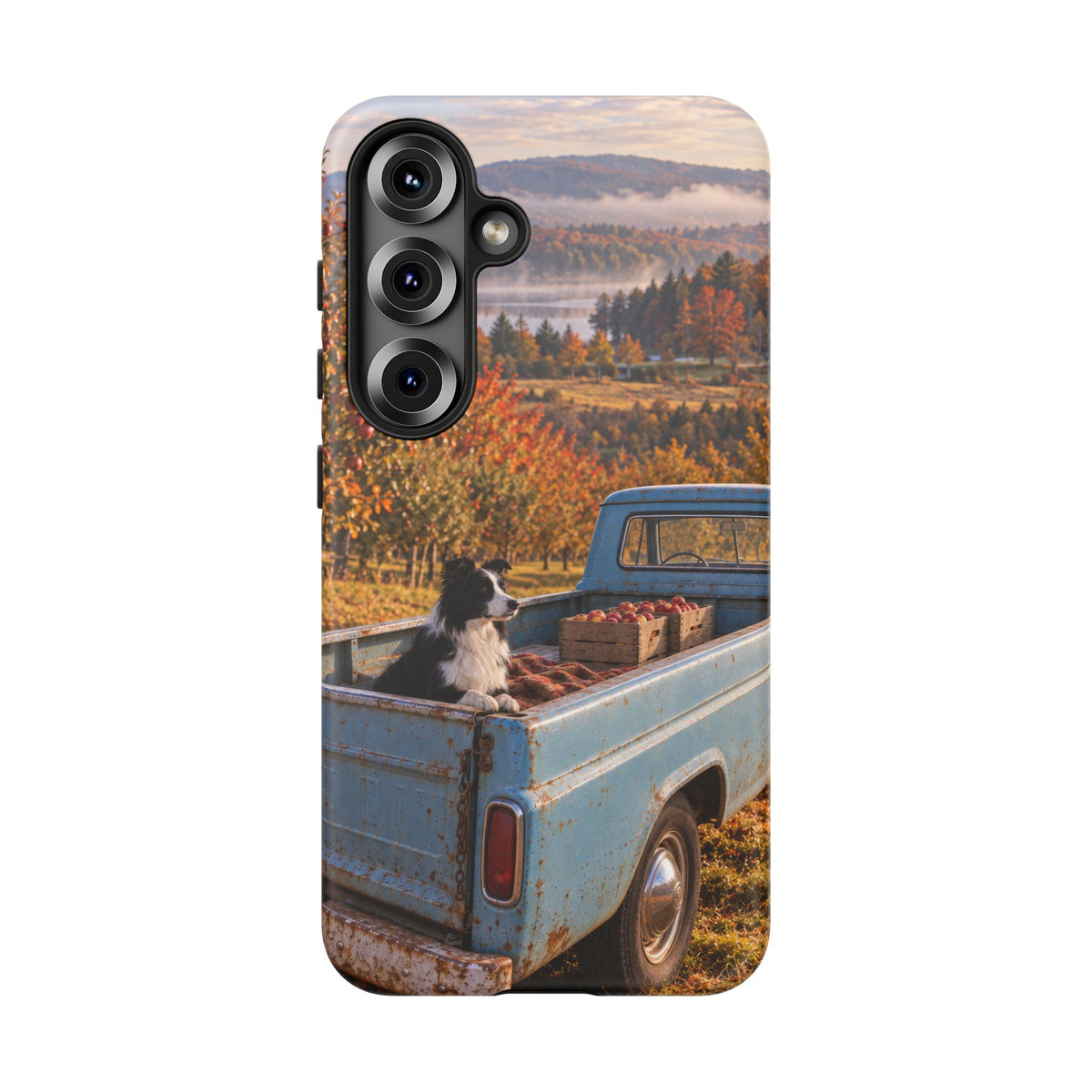 Blue Truck October Samsung Galaxy Tough Case | border collie