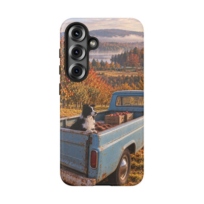 Blue Truck October Samsung Galaxy Tough Case | border collie