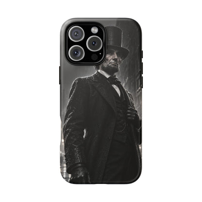Abe after Midnight iPhone Tough Case | noir lincoln