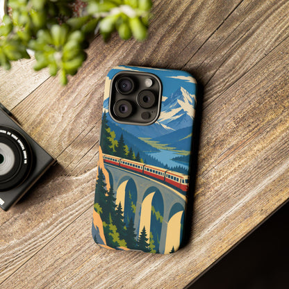 Travel by Train — Alpine Express iPhone Tough Case | train travel