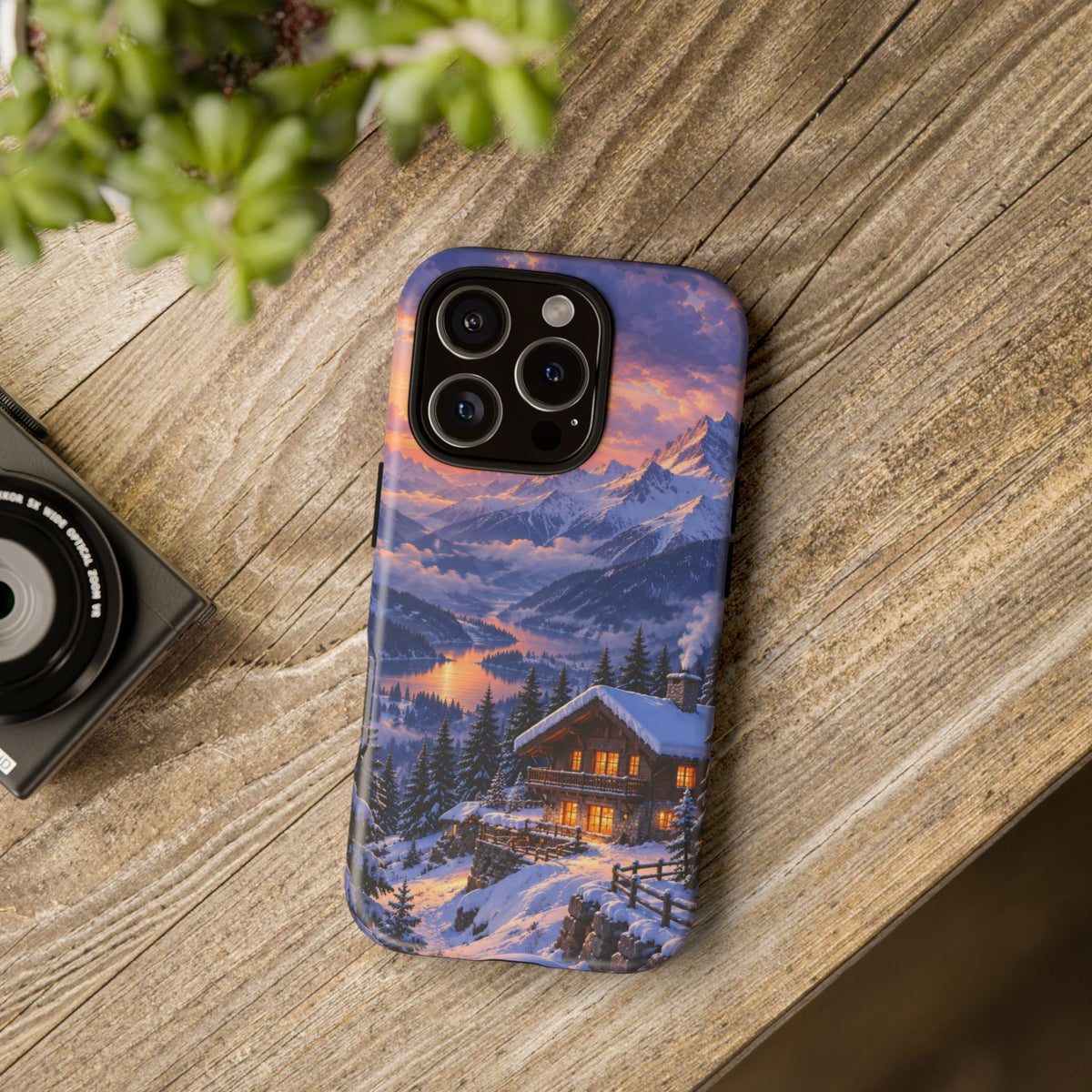 Alpine Hearth iPhone Tough Case | winter cabin