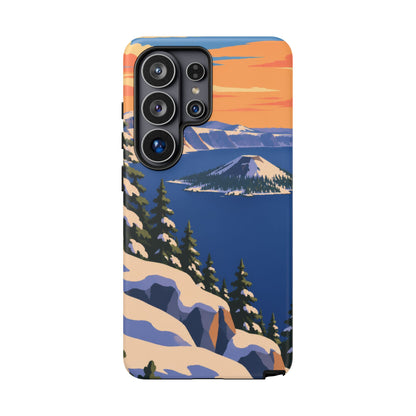 Crater Lake — Winter Caldera Samsung Galaxy Tough Case