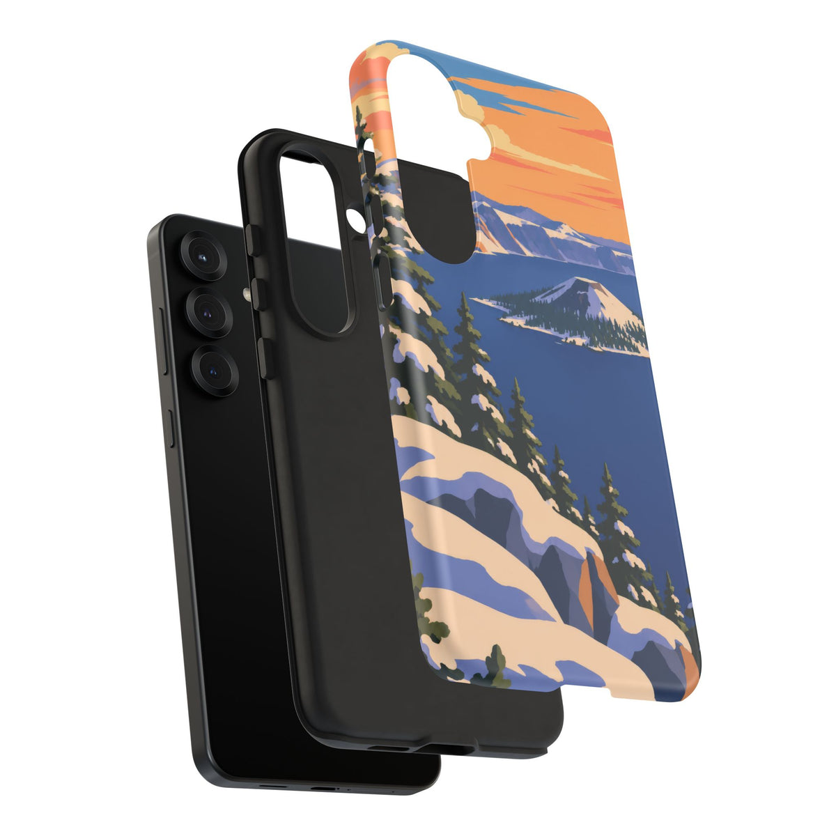 Crater Lake — Winter Caldera Samsung Galaxy Tough Case