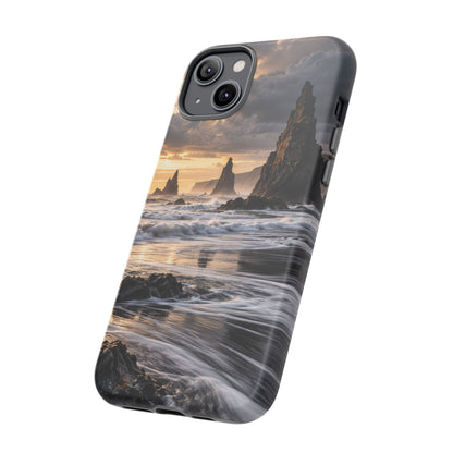 Black Sand and Silver iPhone Tough Case | black sand beach