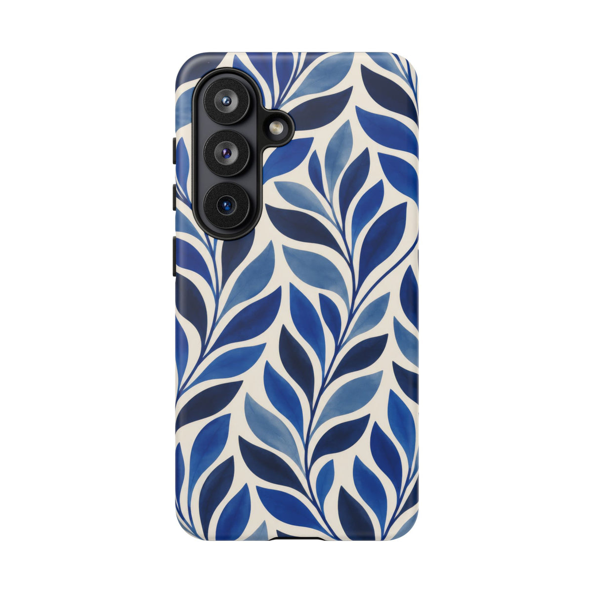 Cobalt Current Samsung Galaxy Tough Case | Cobalt Blue Leaf Pattern