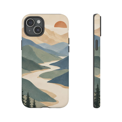 Quiet Pass iPhone Tough Case | mountain river