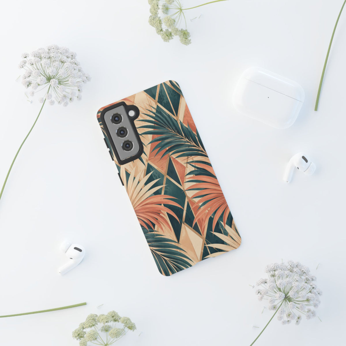 Coral Palm Pavilion Samsung Galaxy Tough Case | art deco