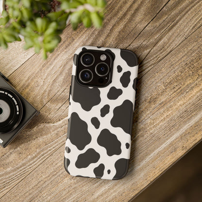 Classic Holstein iPhone Tough Case | Black & White Cow Print