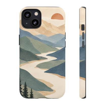 Quiet Pass iPhone Tough Case | mountain river