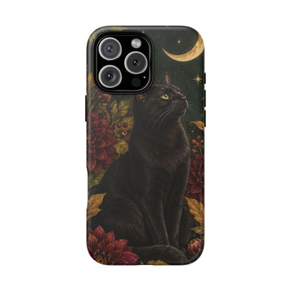 Midnight Familiar iPhone Tough Case | black cat