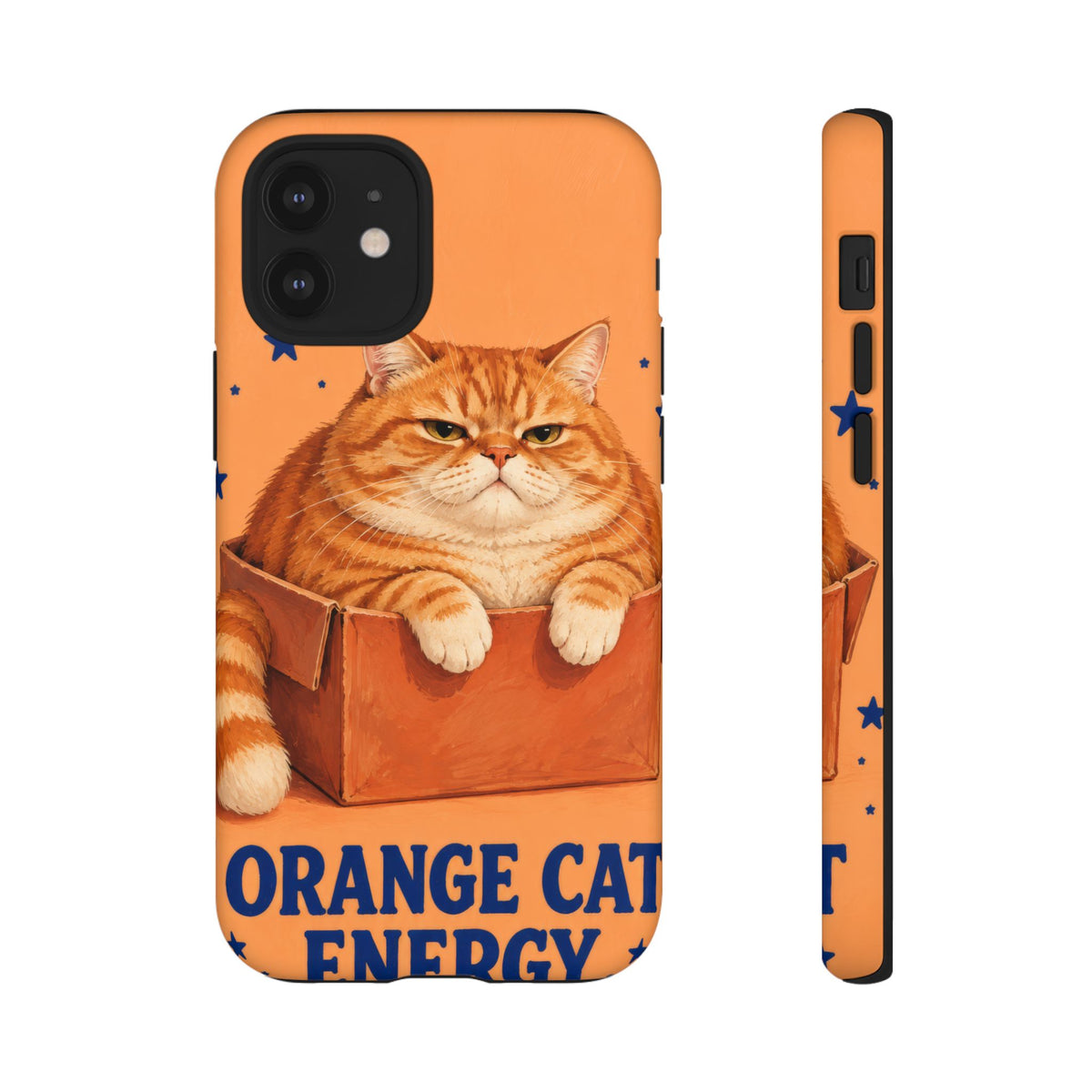 Orange Cat Energy iPhone Tough Case