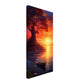 Canvas Wall Art - Solitary Sunset Serenade