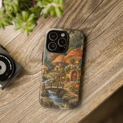 Honeycap Village iPhone Tough Case | Mushroom Village