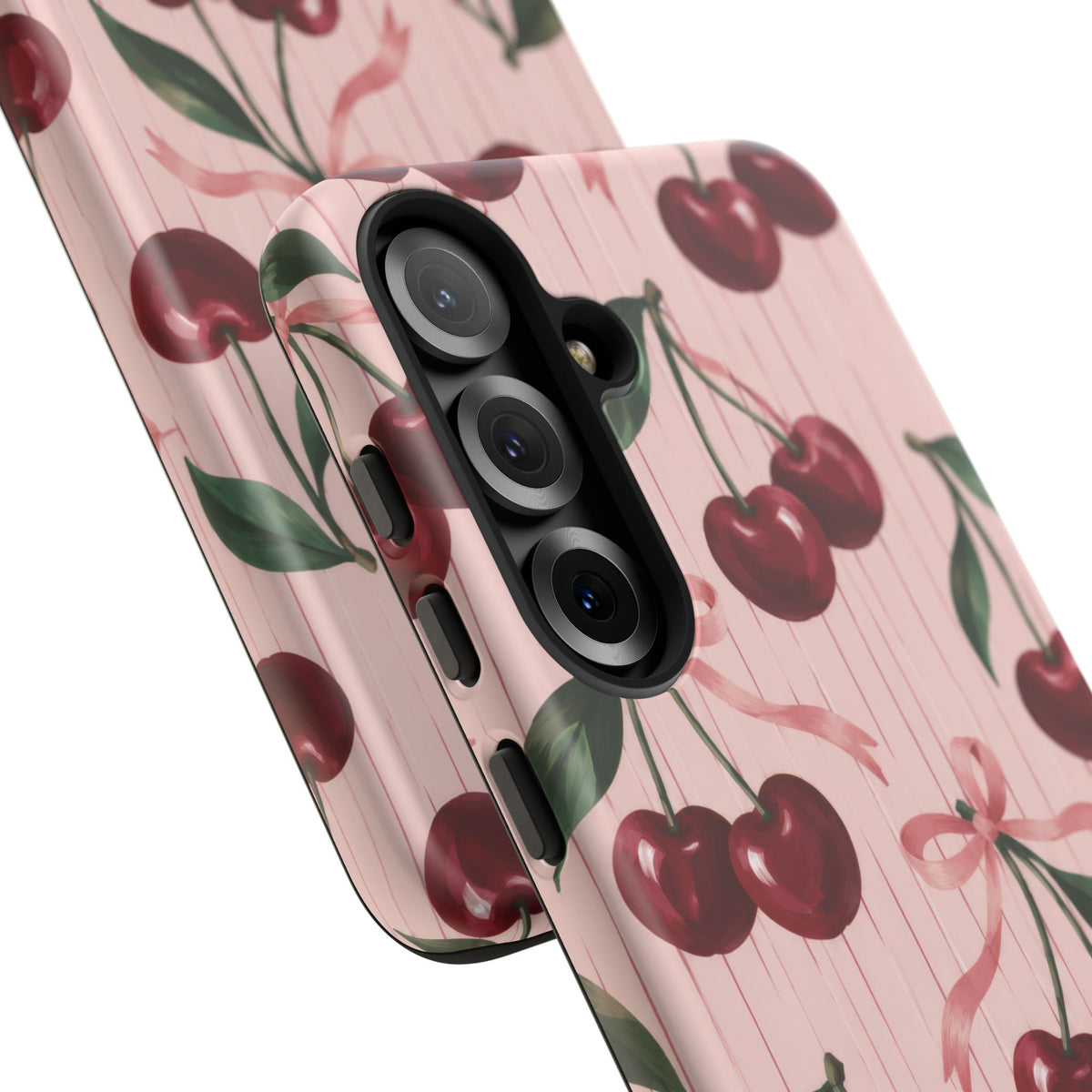 Cherry Ribbon Samsung Galaxy Tough Case | cherry print