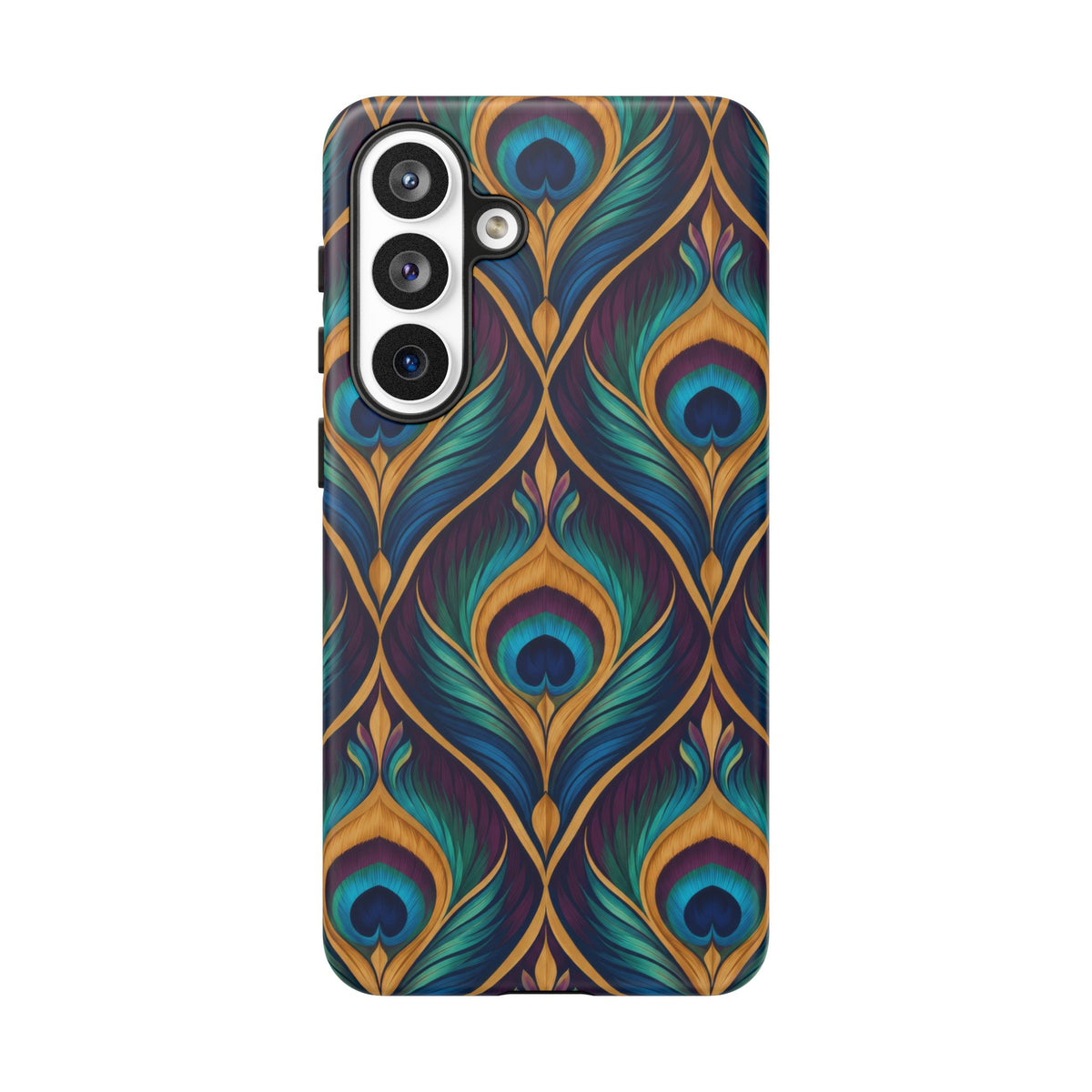 Peacock Nocturne Samsung Galaxy Tough Case | art deco
