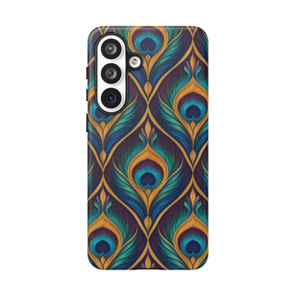 Peacock Nocturne Samsung Galaxy Tough Case | art deco