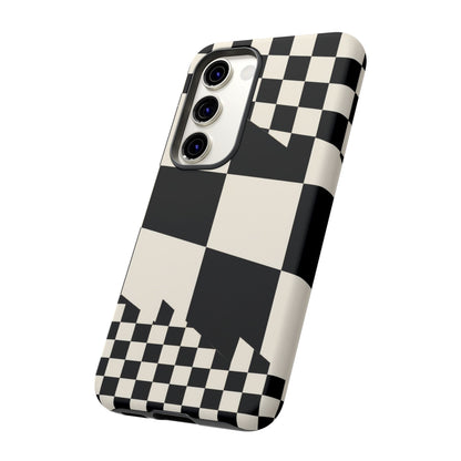 Check Shift Samsung Galaxy Tough Case | Black & White Checkerboard