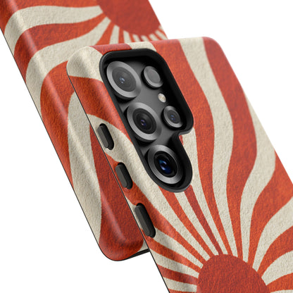 Terracotta Sunburst Samsung Galaxy Tough Phone Case