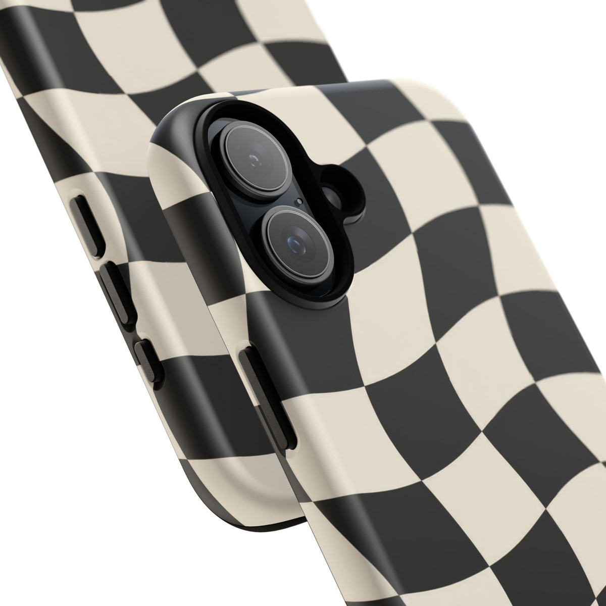 Liquid Check iPhone Tough Case | Wavy Checkerboard
