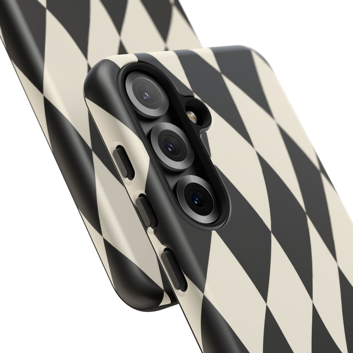 Harlequin Sway Samsung Galaxy Tough Case | Black & White Harlequin