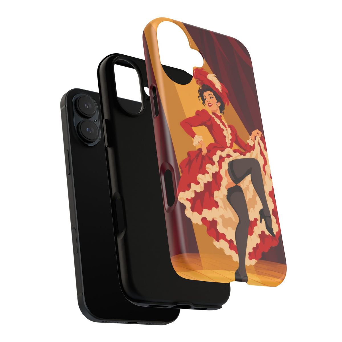 Moulin Rouge Dancer — Crimson Cabaret iPhone Tough Case | cabaret dancer