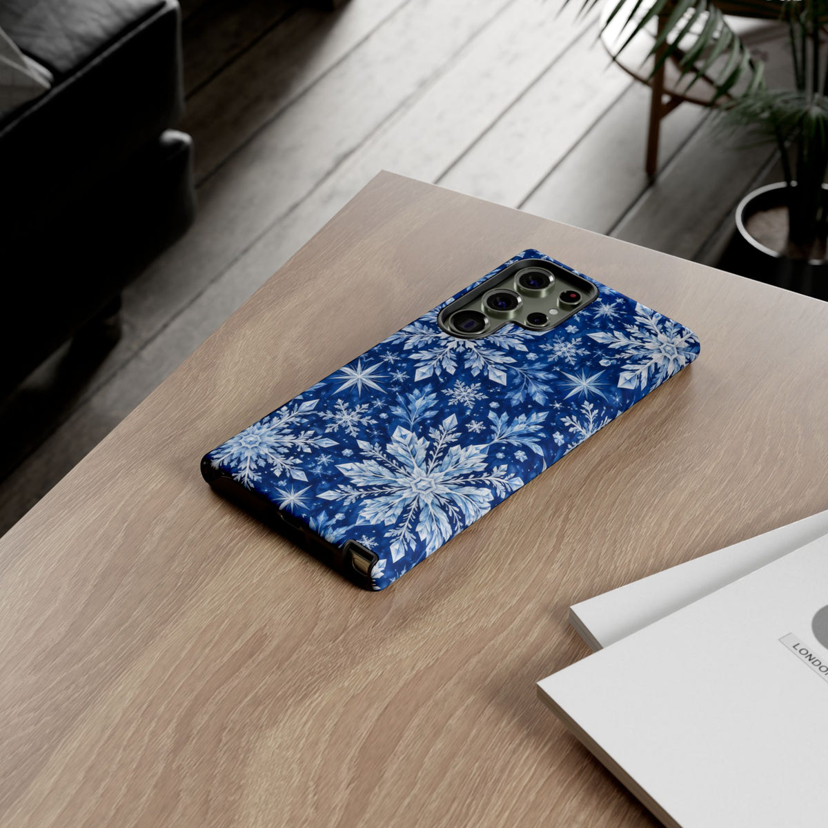 Frosted Midnight Samsung Galaxy Tough Case | snowflake