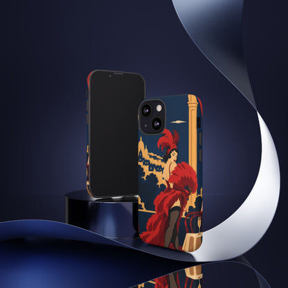 Moulin Rouge Dancer — Velvet Encore iPhone Tough Case | cabaret dancer