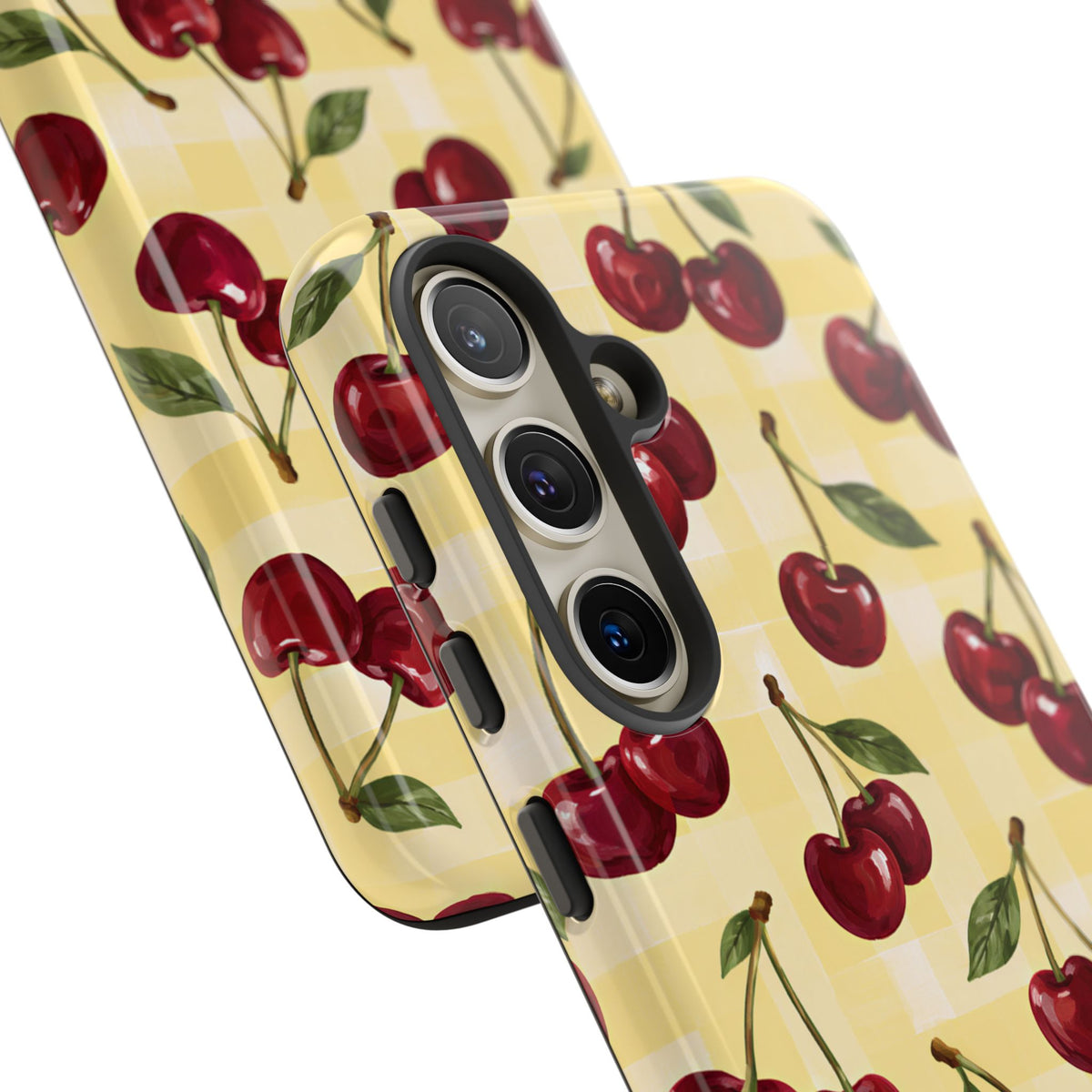 Cherry Gingham Samsung Galaxy Tough Case | Cherry Picnic