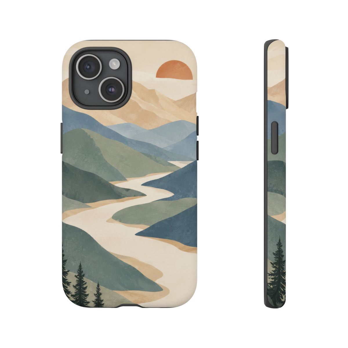 Quiet Pass iPhone Tough Case | mountain river